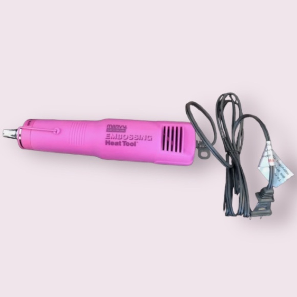 Marvy Uchida Embossing Heat Tool for Rubber Stamping in Pink